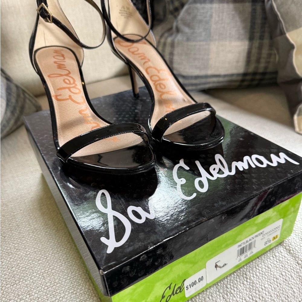 Sam Edelman Glossy Black Heels